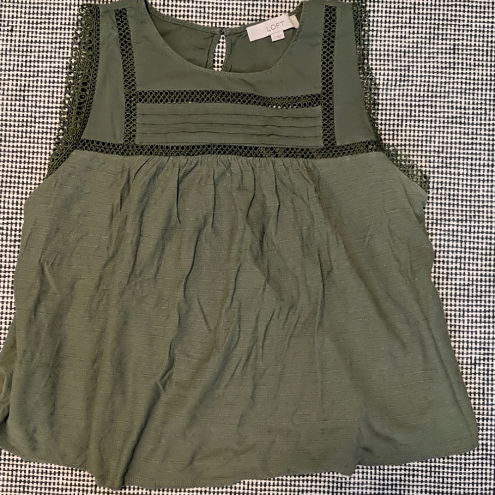 Loft Cotton Sleeveless Top